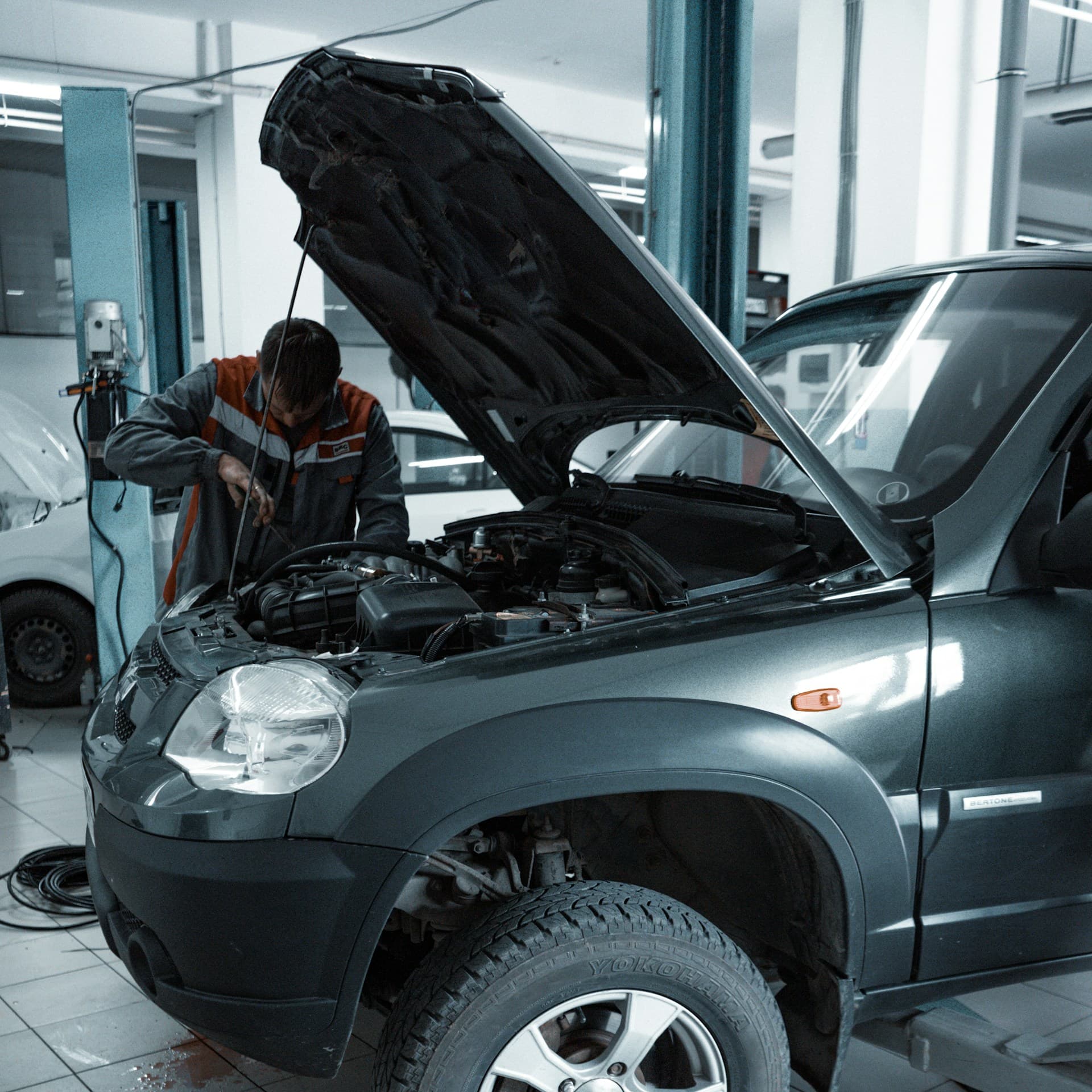 Véhicule en réparation pour une assurance auto
